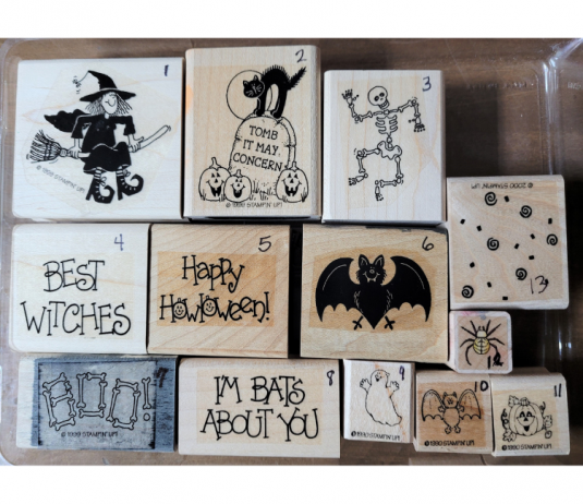 Halloween themed stamp kit