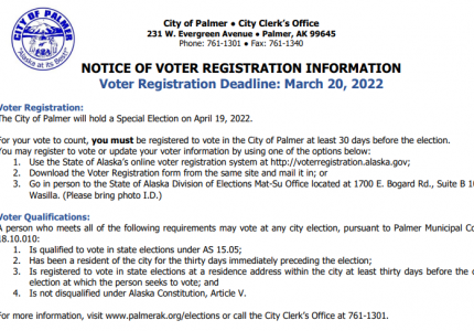 notice of voter registration