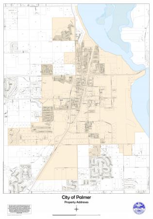 City of Palmer map