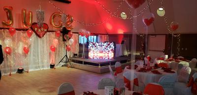 Red & White Dance Floor 