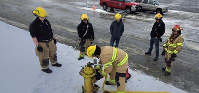 Taking a hydrant 